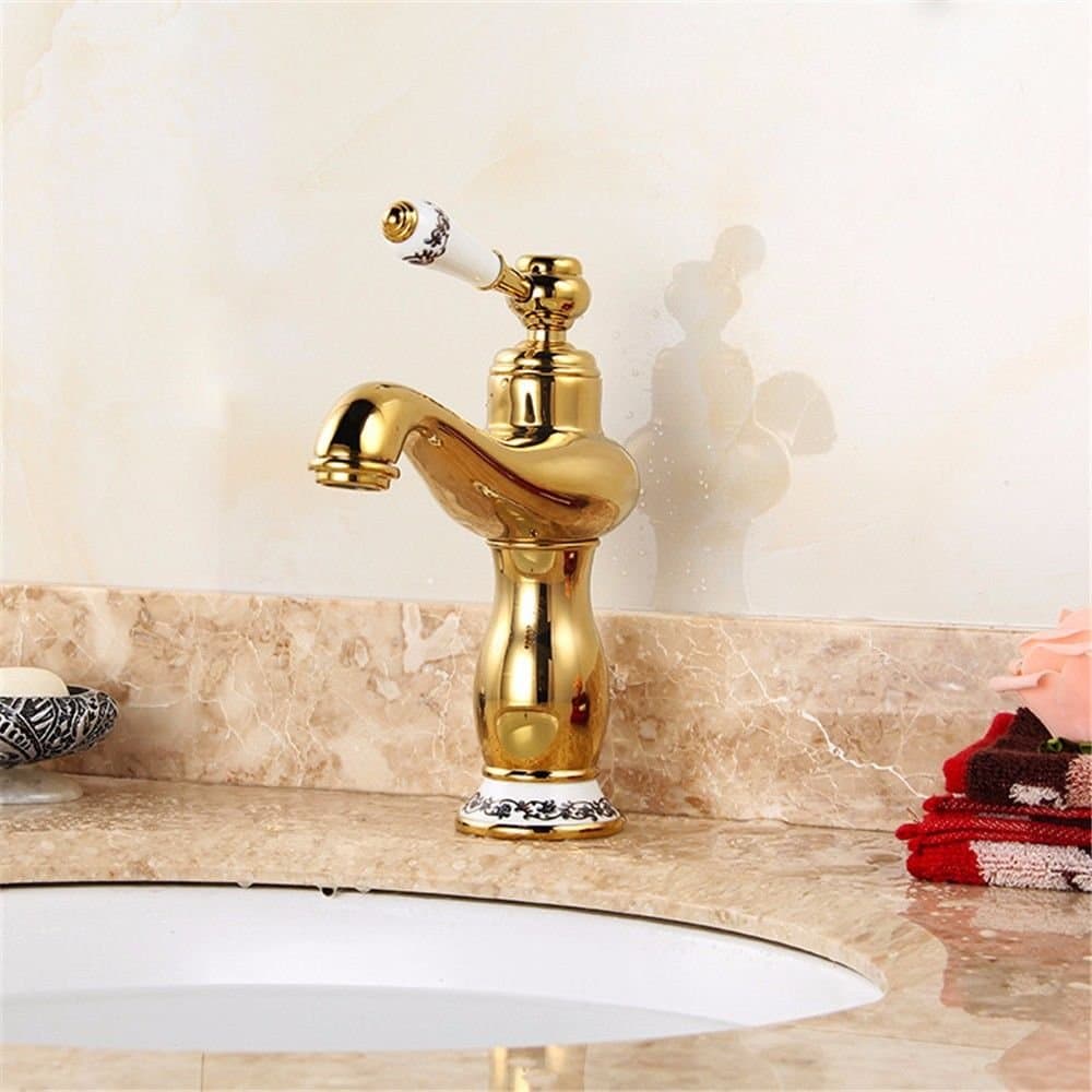 iJIAHOMIE Style of Bathroom Sink Taps, Bathroom Faucets,Waterfall Basin Sink Mixer Tap Modern Jade