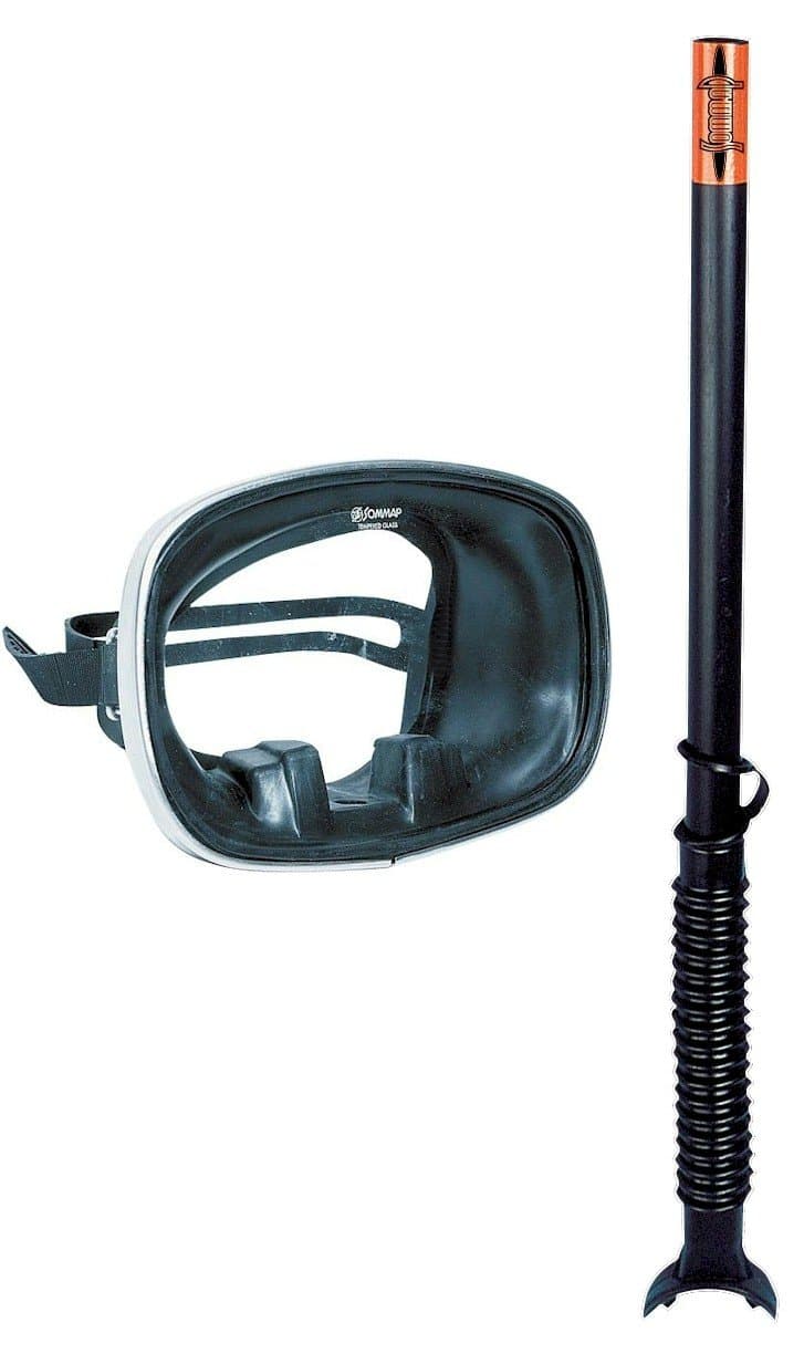 Retro Mask and Snorkel set rubber - VISIOMER Mask, ANNELE Snorkel