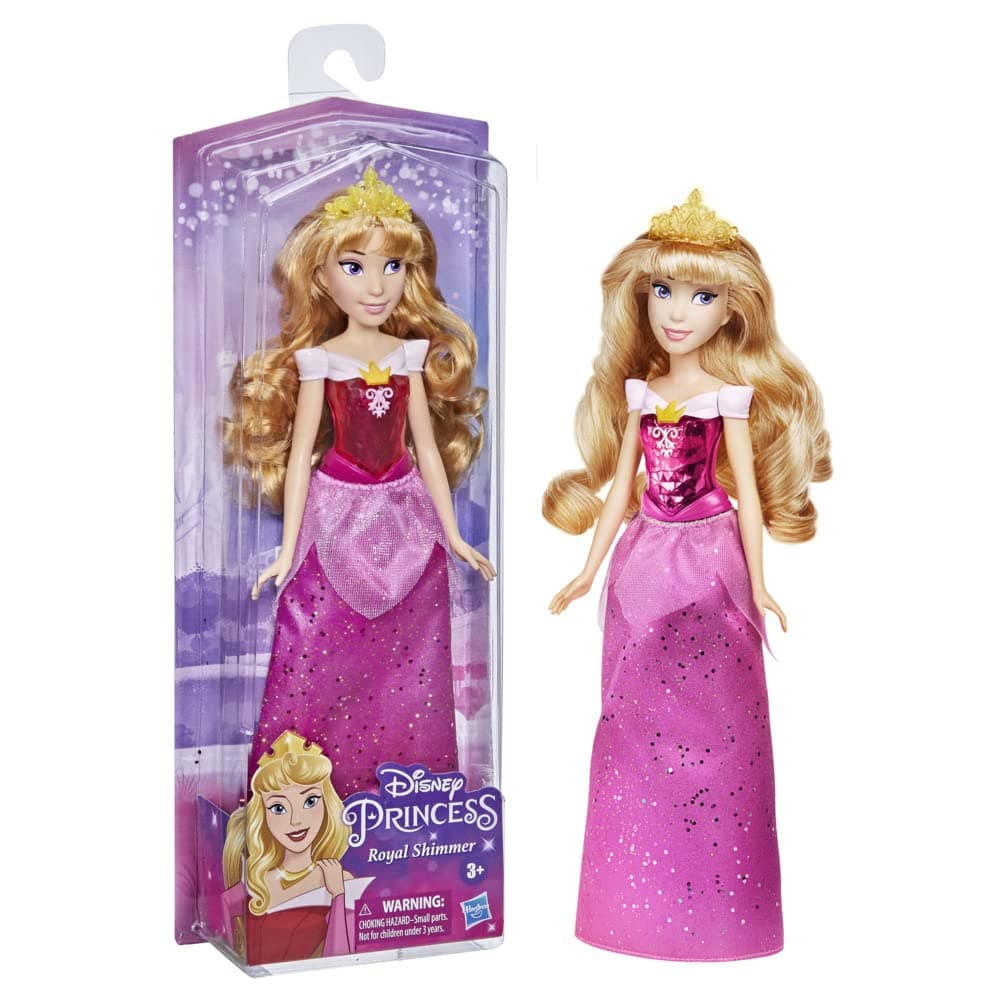 Royal Shimmer Aurora Doll, Fashion Doll with Skirt and Accessories, Toy for Kids Ages 3 and Up, F0899, FD ROYAL SHIMMER AURORA
