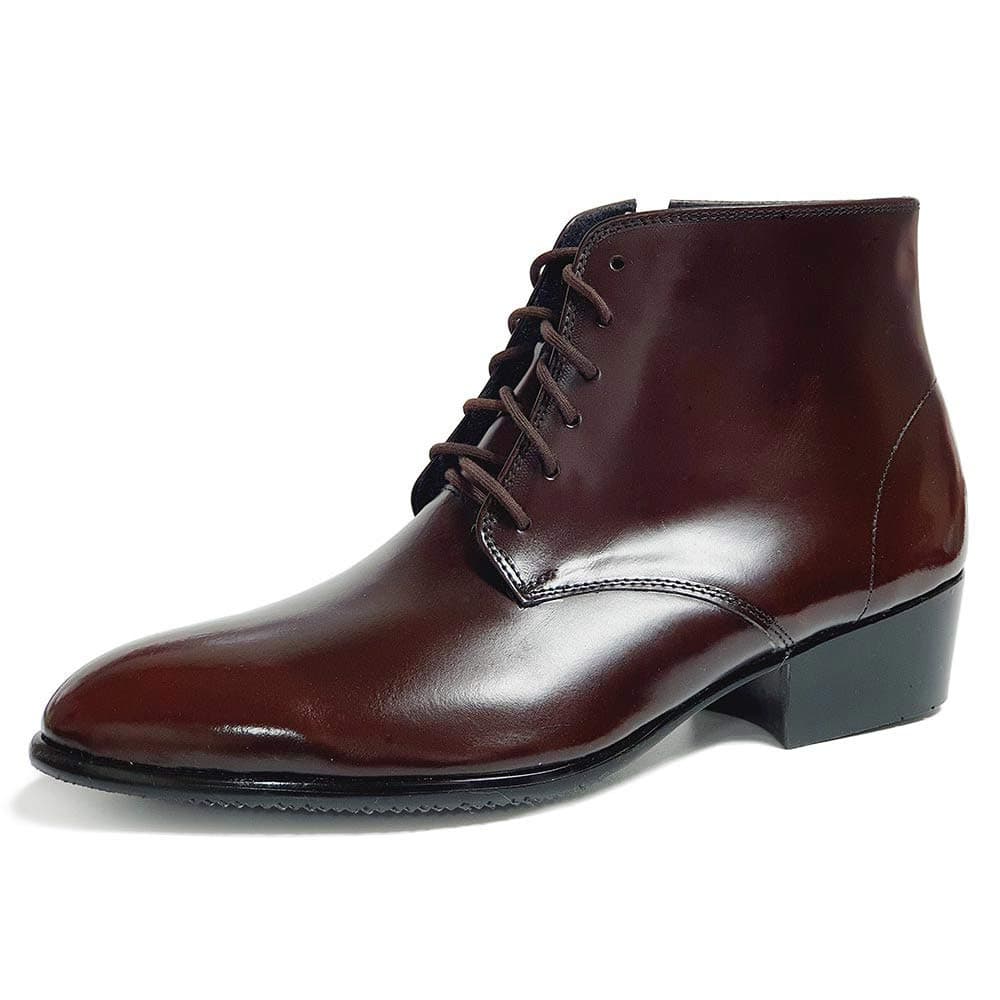 EpicStep Men's Genuine Cow Leather Dress Shoes Formal Casual Zipper Ankle Boots