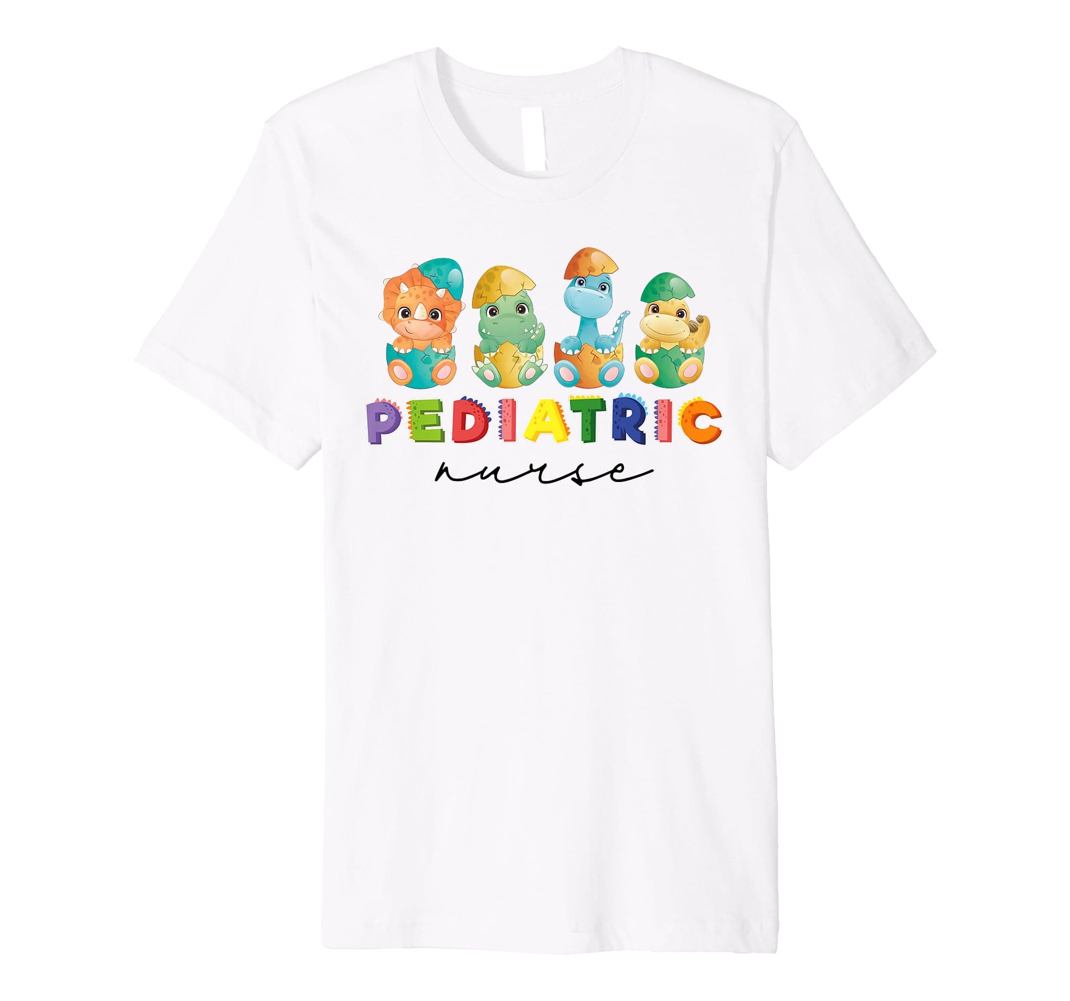 PICU Pediatric Nurse Dinosaurs Peds Nurse PEDS Nursing Premium T-Shirt