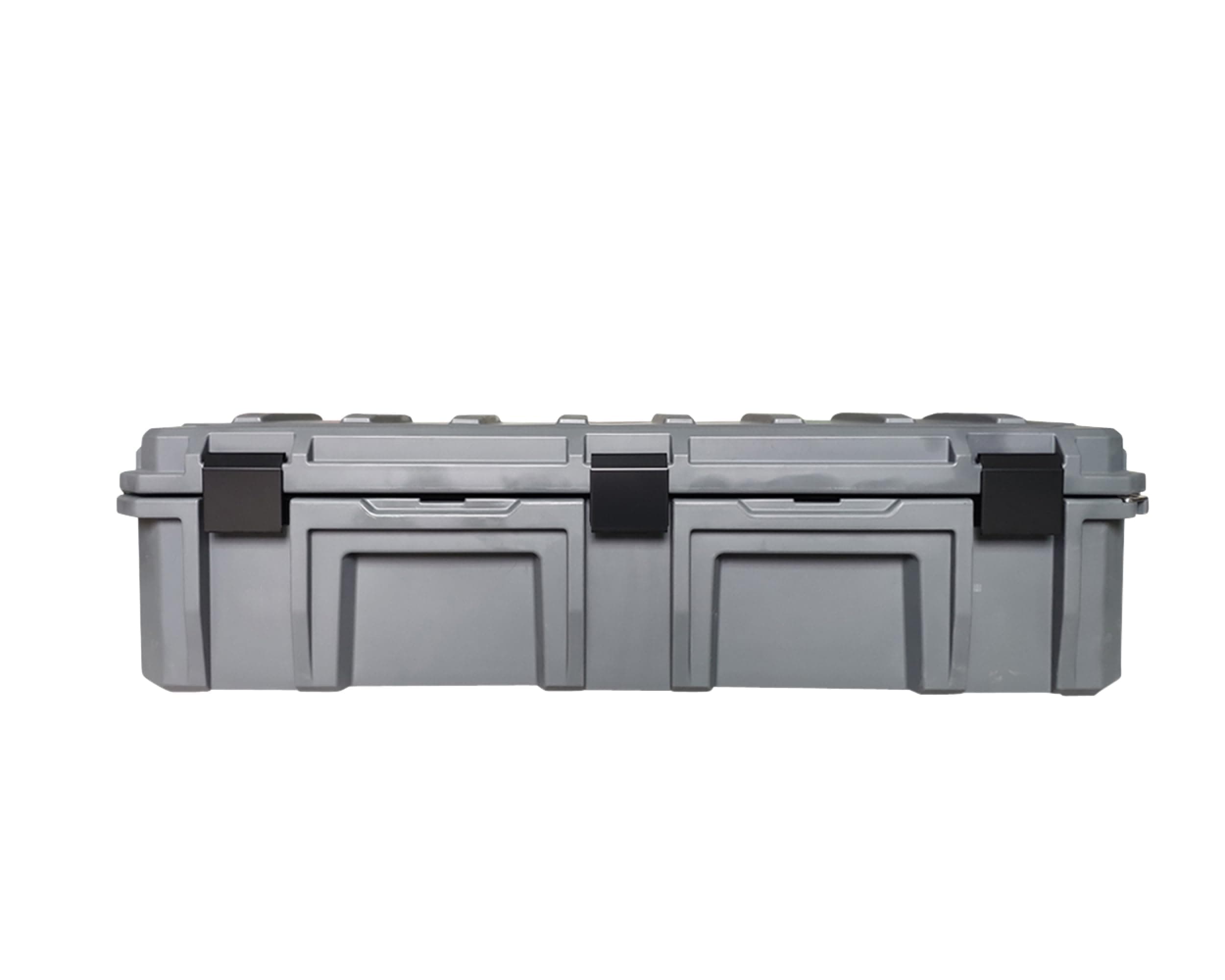 Overland Vehicle Systems 40100021 Dark Gray 117 QT Dry Box Storage with Drain and Bottle Opener | Waterproof Seal | Heavy-Duty Latches and Nylon Handles | Keeps Gear Safe, Dry and Organized