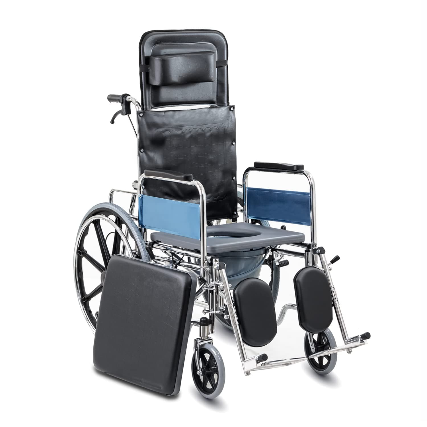 Recliner Wheelchair With Commode