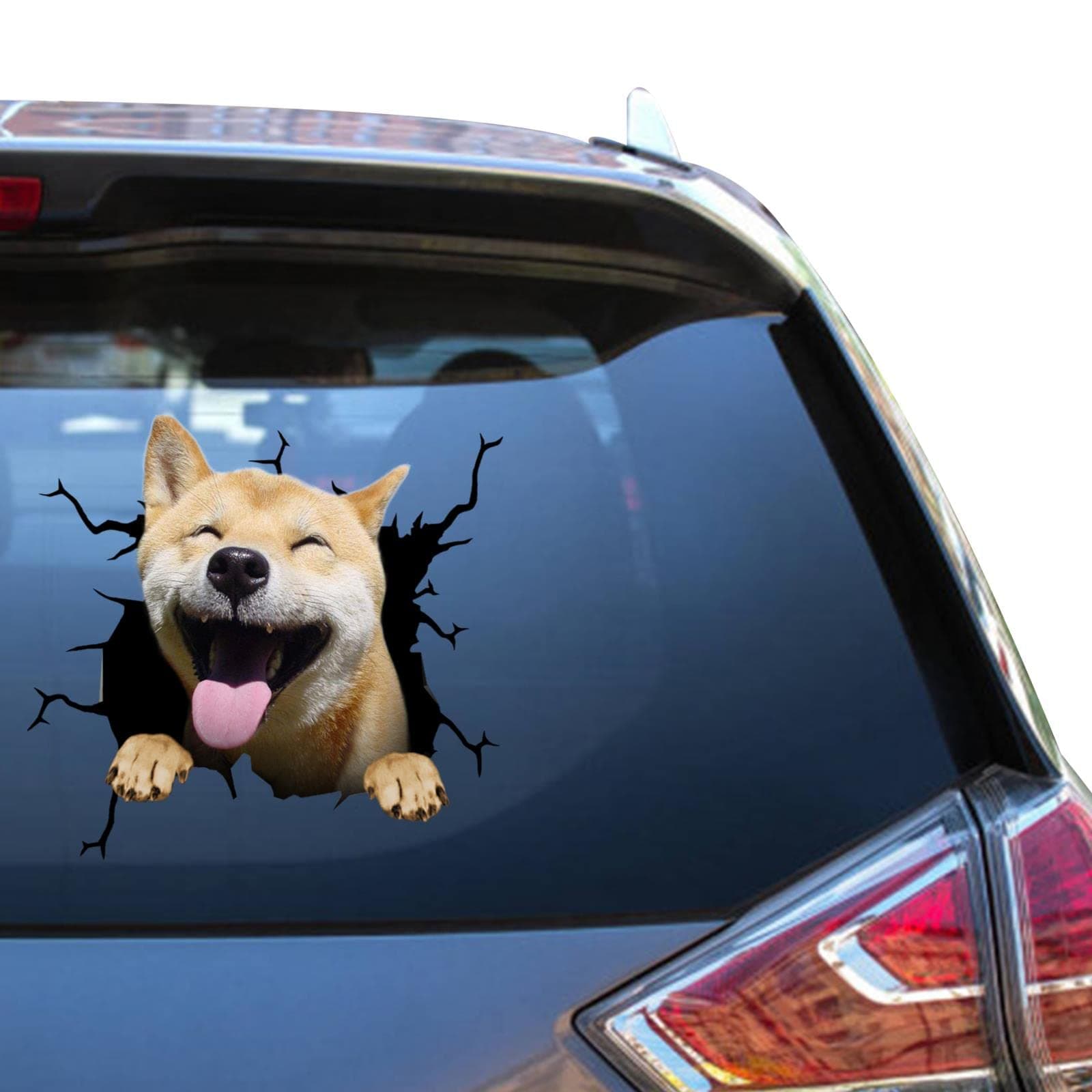 Shiba Inu Decal Sticker Shiba Inu Gift Kawaii Bumber Tractor Decals for Farmer Vynal Cars Stickers