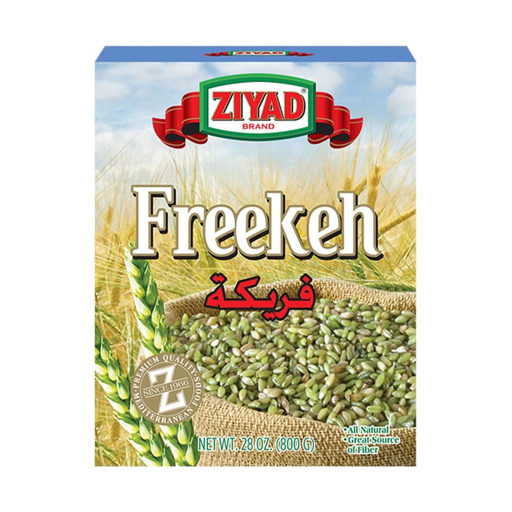 Freekeh Fire Roasted Baby Wheat 28.2 oz - Nutty Earthy Flavor - Vegan Ancient Grain - Gluten Free, High Protein Fiber-Rich - Ideal for Pilafs, Soups, Salads - No Presoaking Needed