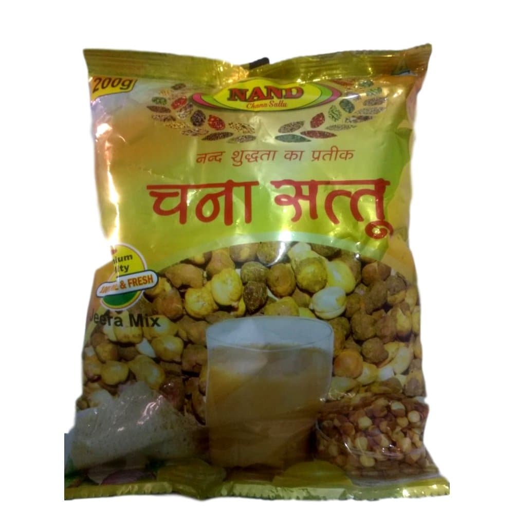 Nand Masala Healthy Chana Sattu,Roasted Chickpeas Flour, Chemical Free, Pesticide Free, USDA Certified 250gms-Pack of 1