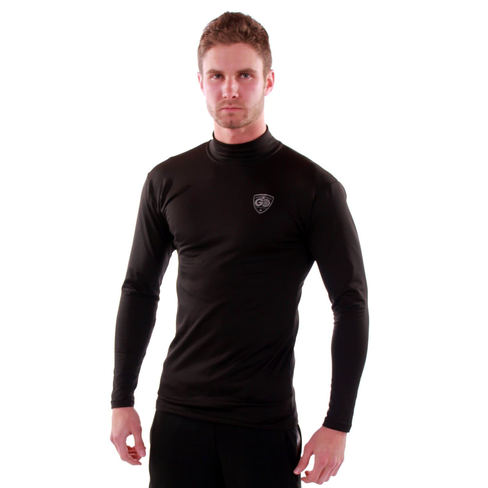 Go Athletic Apparel Men's Long Sleeve Thermal Underwear Shirt for Cold Weather; Base Layer