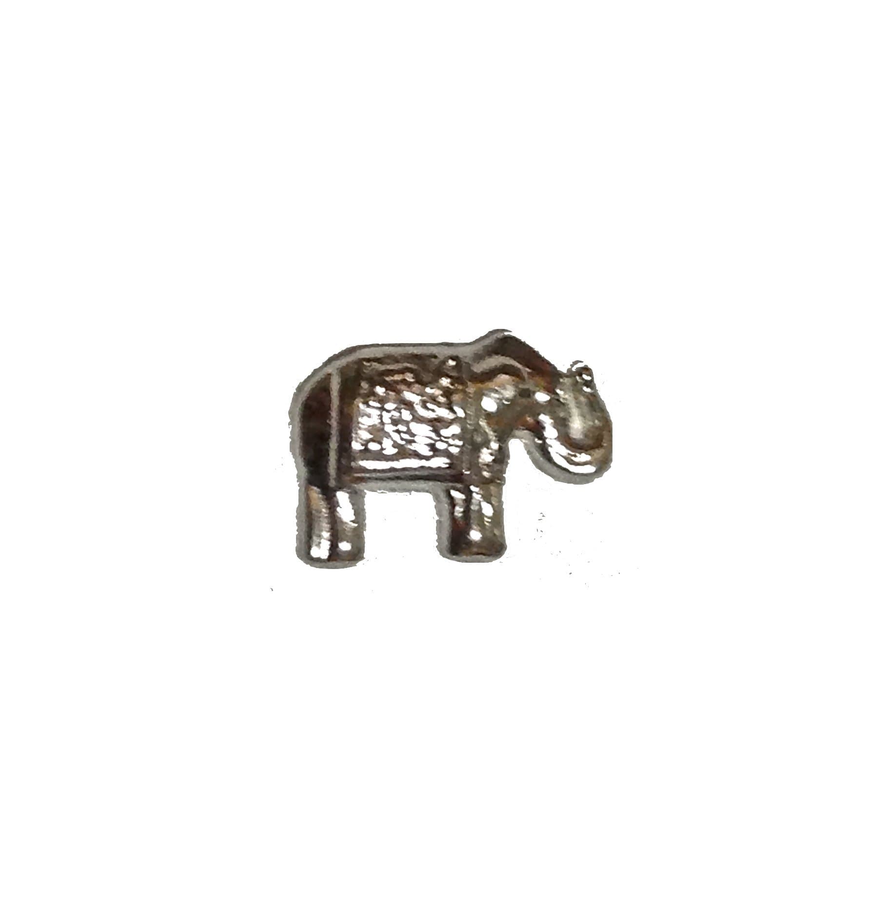 Silver ELEPHANT Floating Charm