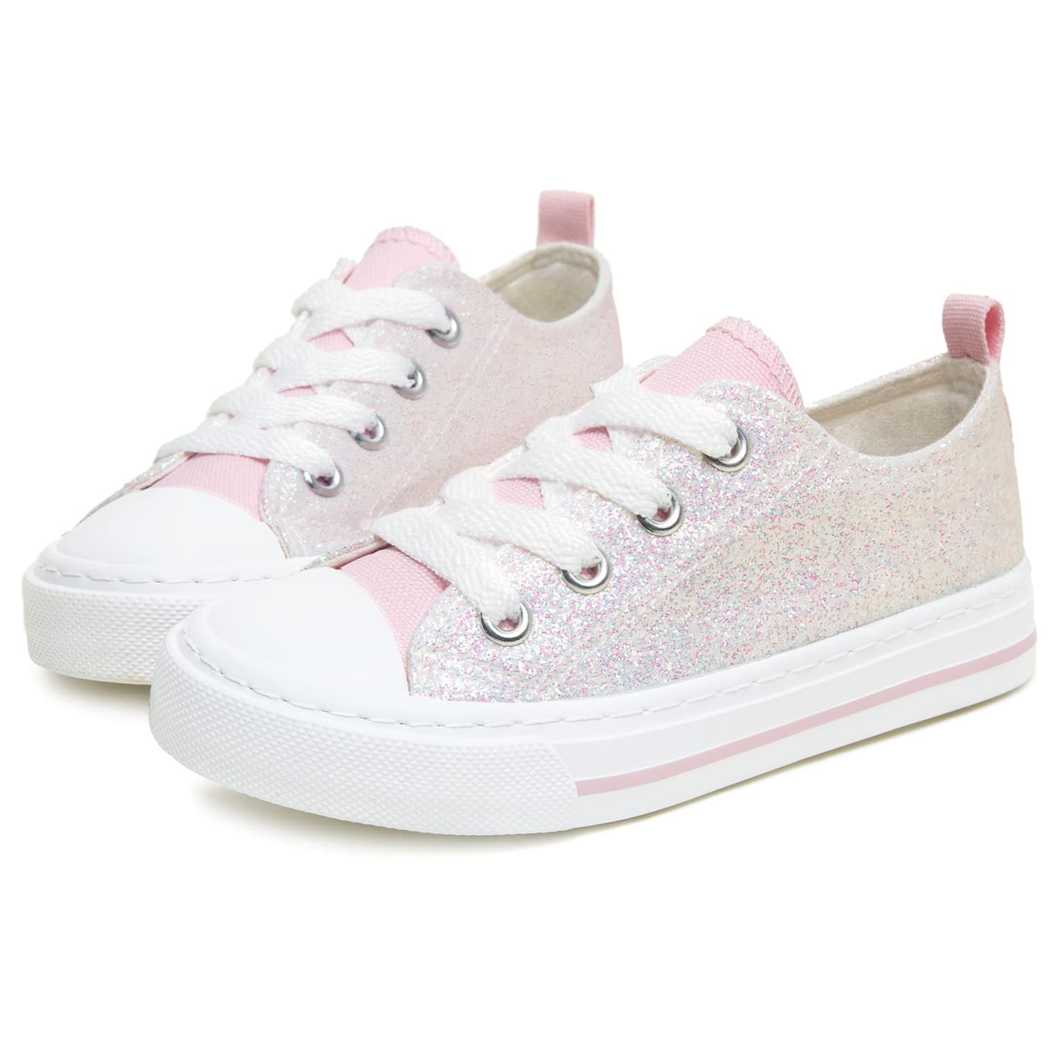 Lace Up Glitter Sneaker