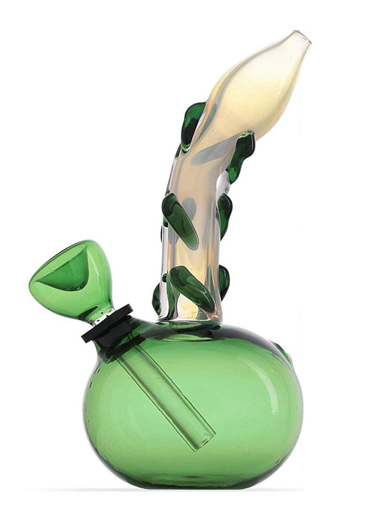 Sigato™ 6.0" Glass Water Pipe Bong with Down Stem : Green : GB