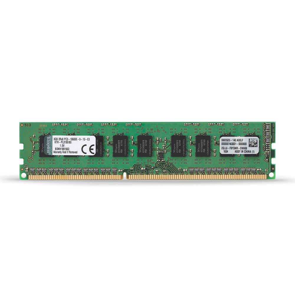 KingstonTechnology 8GB (1x8 GB) 1333MHz DDR3 PC3-12800 240-Pin ECC DIMM Memory for Select HP/Compaq Servers & Workstations KTH-PL313E/8G