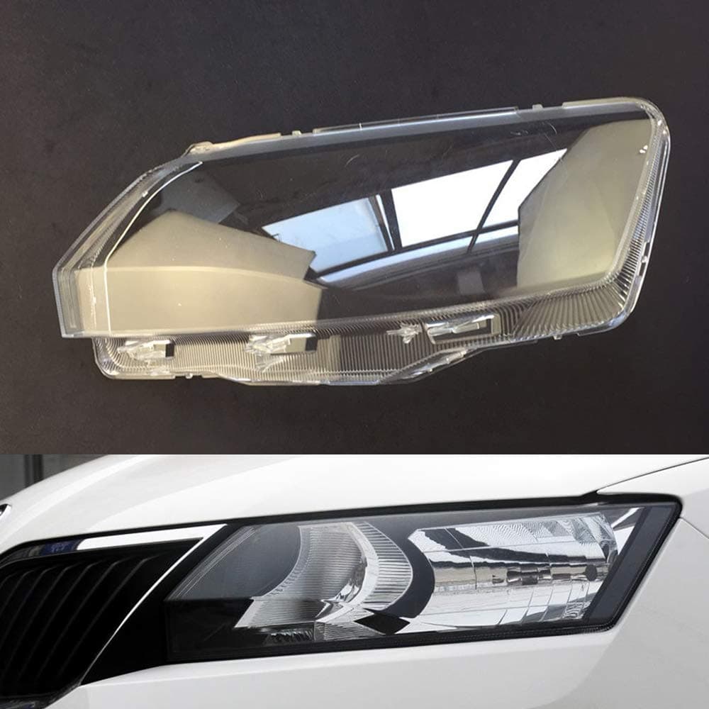 Left Side Car Headlight Cover Lens Shell Light Lamp Replacement for Skoda Rapid