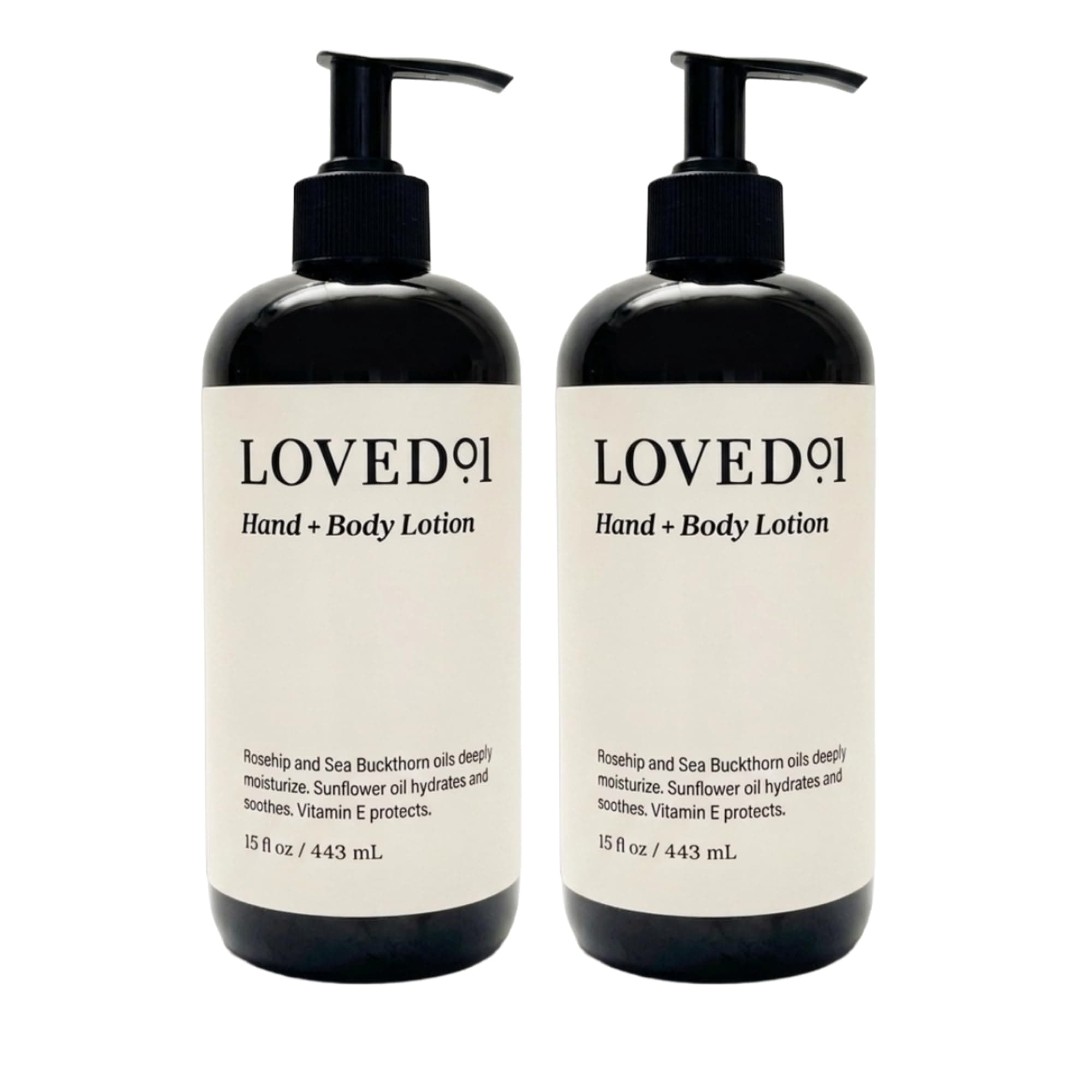 Loved01 Hand & Body Lotion, John Legend Skincare, Fragrance-Free, Fast-Absorbing and Non- Greasy Moisturizer, Oprah's Favorite Things, Blended with Shea Butter, Jojoba Oil & Vitamin E, 2-Pack (15 oz)