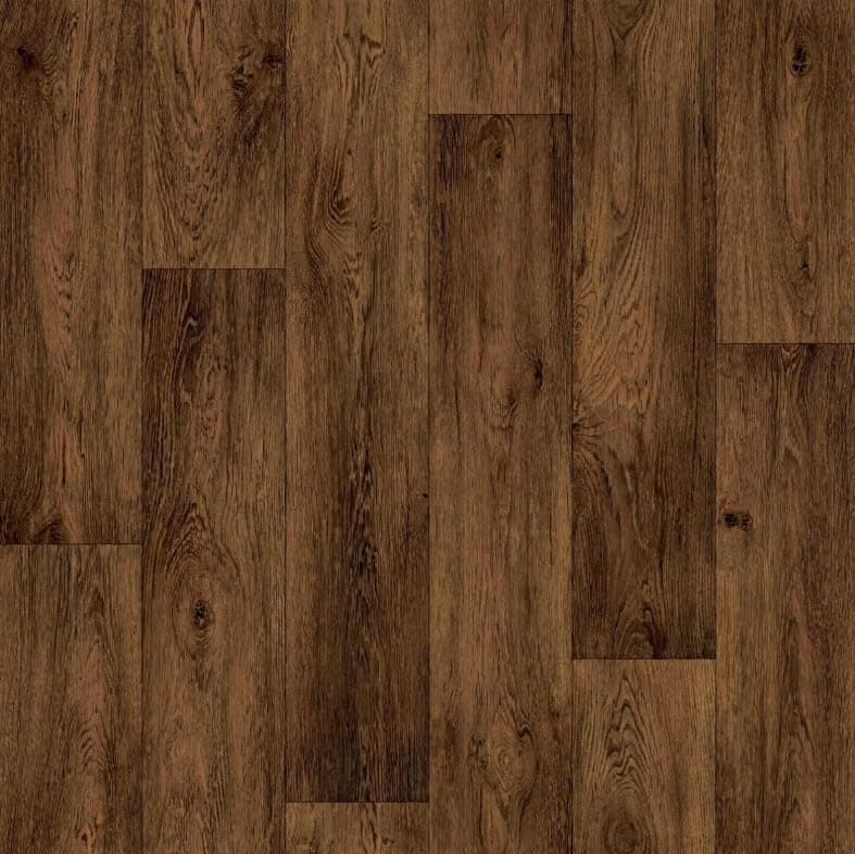 Generic Lino Vinyl Flooring Anti Slip Dark Brown Natural Rustic Wood Effect 2m 3m 4m Wide Available (2m x 1.5m)