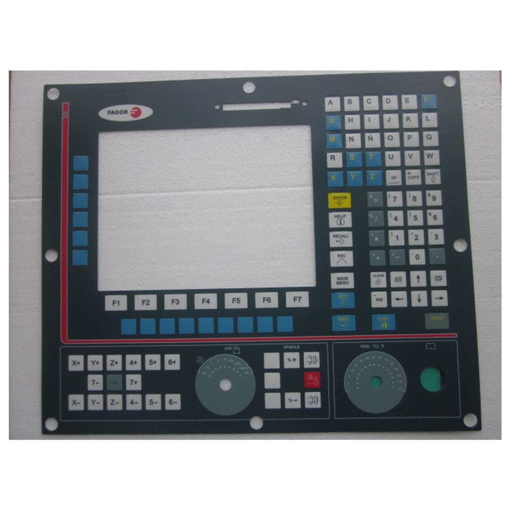 Fagor 8025M 8035 8040 8055 8055i NMON-55M-11-LCD CNC 807 HMI Panel Membrane Keypad Buttons with 22 pin Cable