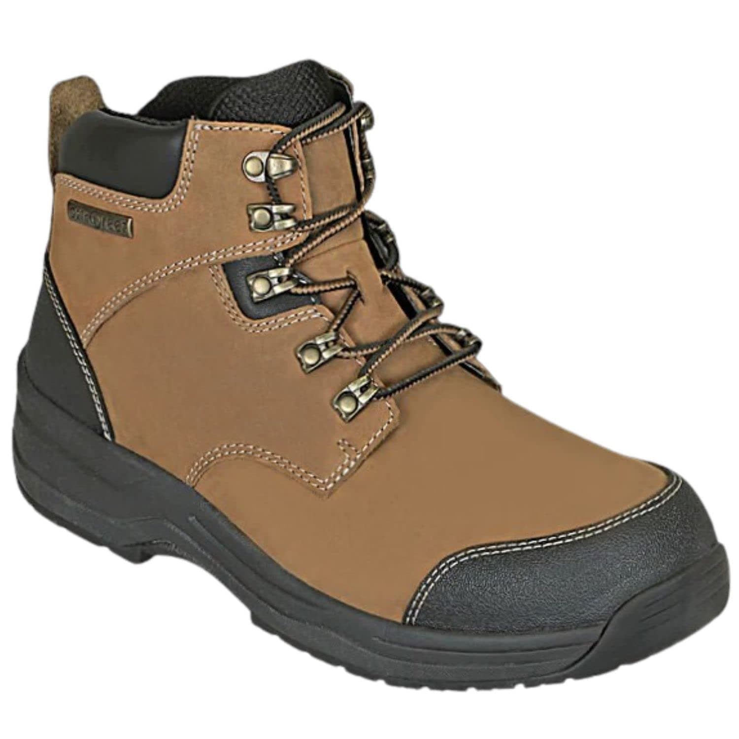 OrthofeetMen's Orthopedic Leather Granite Waterproof Work Boots