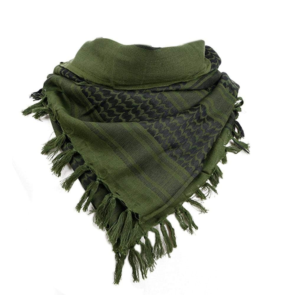 Men's Cotton Afgani Patka for Army Military Scarf for Man & Women, Multi-Purpose Soldier Commando Patka Anti Pollution Head Scarf for Cycling/Biking Tactical Green
