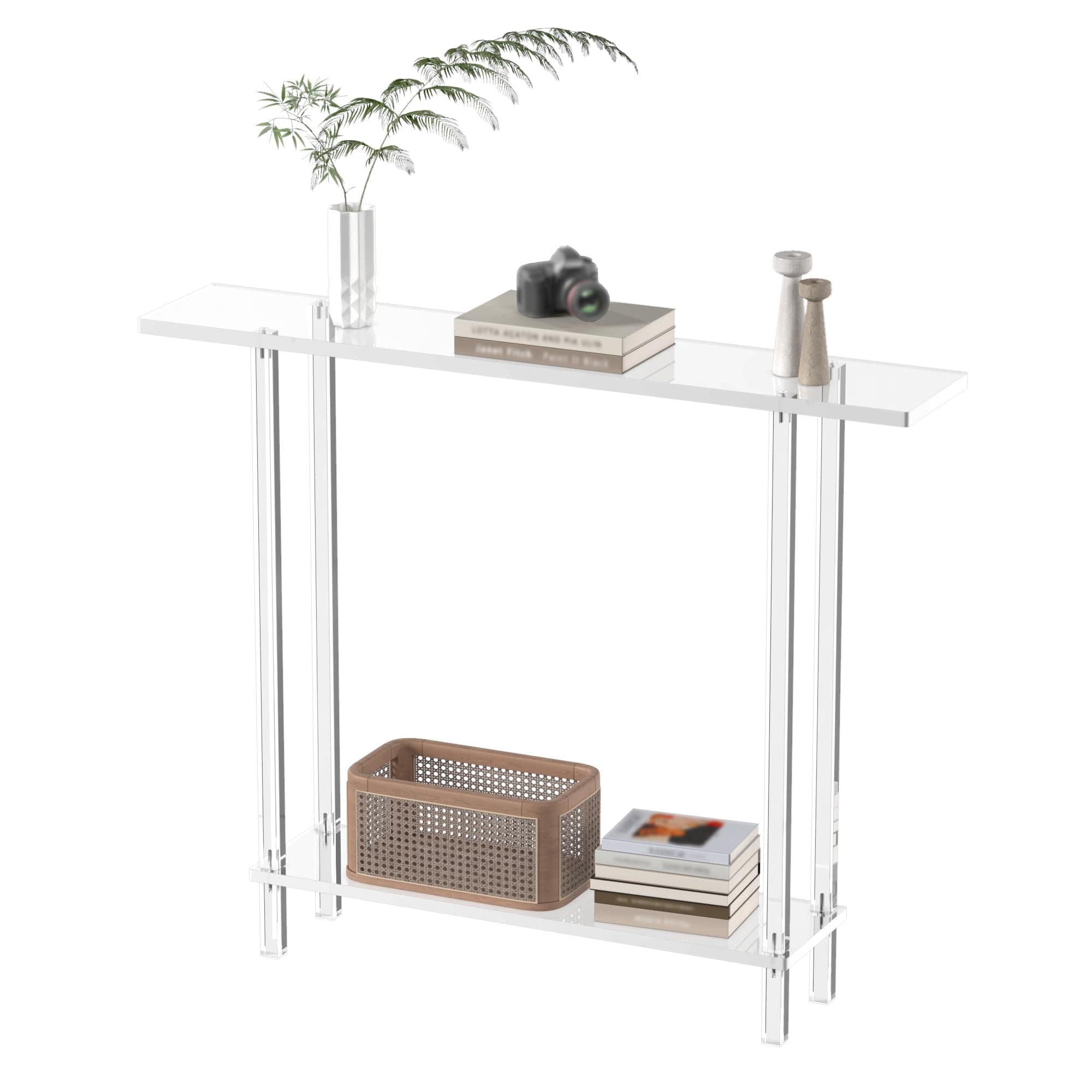 Acrylic Skinny Entry Table