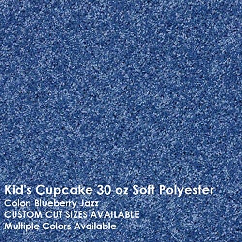 Blueberry Jazz Kid's Cupcake 30oz Soft Polyester Area Rug and Carpet (8' x 12' Oval)