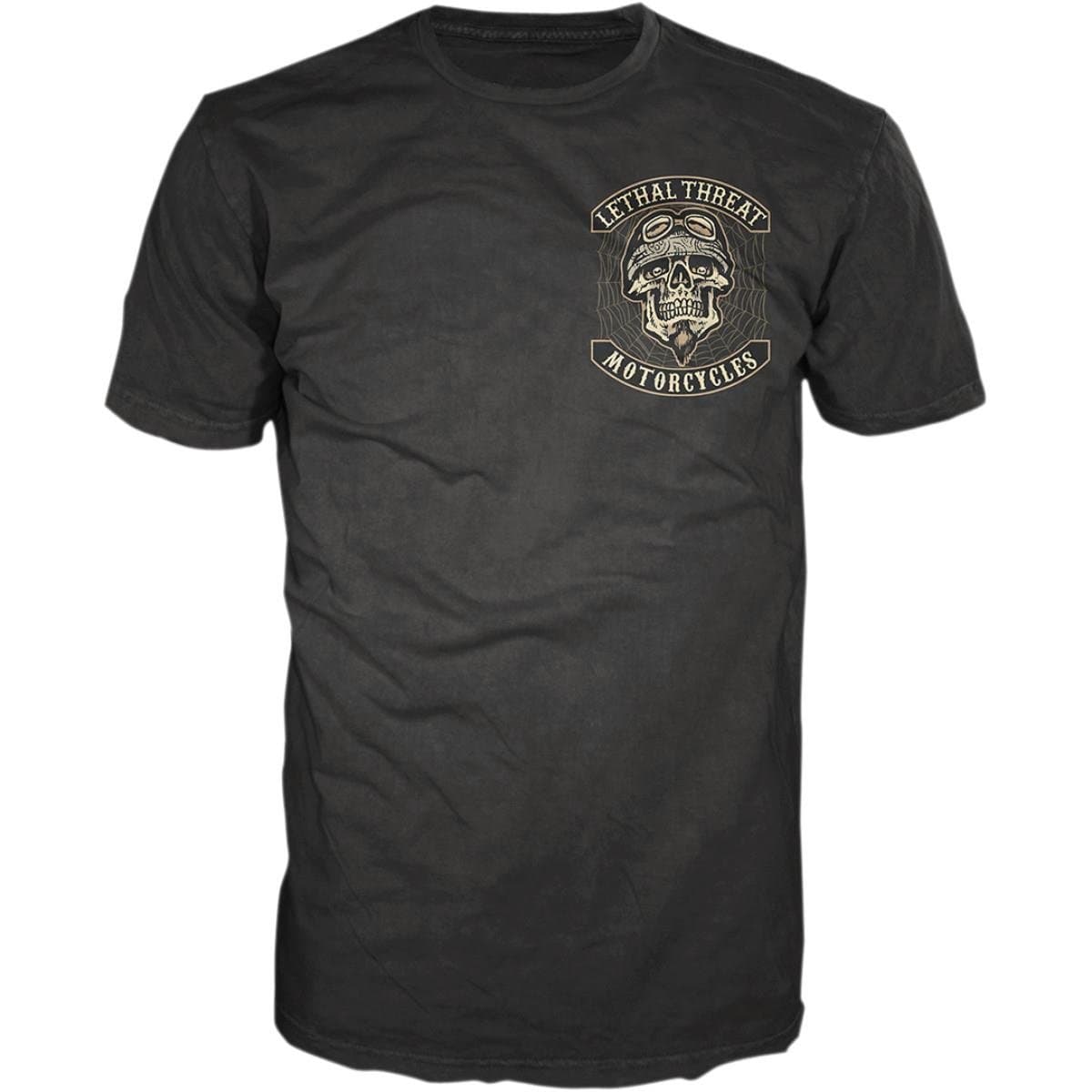 Lethal Threat (LT20230XXL Men's Spider Biker T-Shirt (Black, XX-Large)