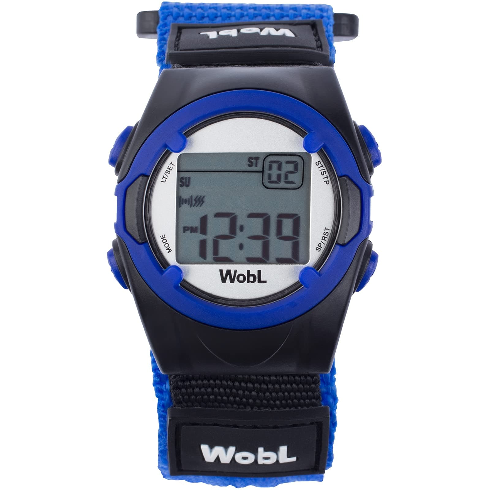 Blue 8 Alarm Vibrating Reminder Watch
