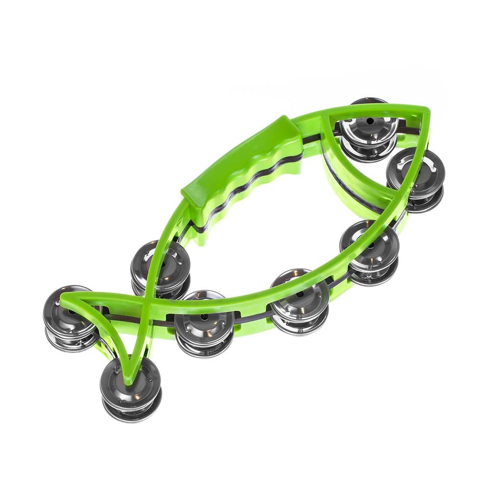 Tambourine for Kids and Adults - Comfortable Hand Held Percussion Musical Instrument - for Choirs (Church) - Percussion Ensembles - Birthday Parties - Drum Circles - Etc.