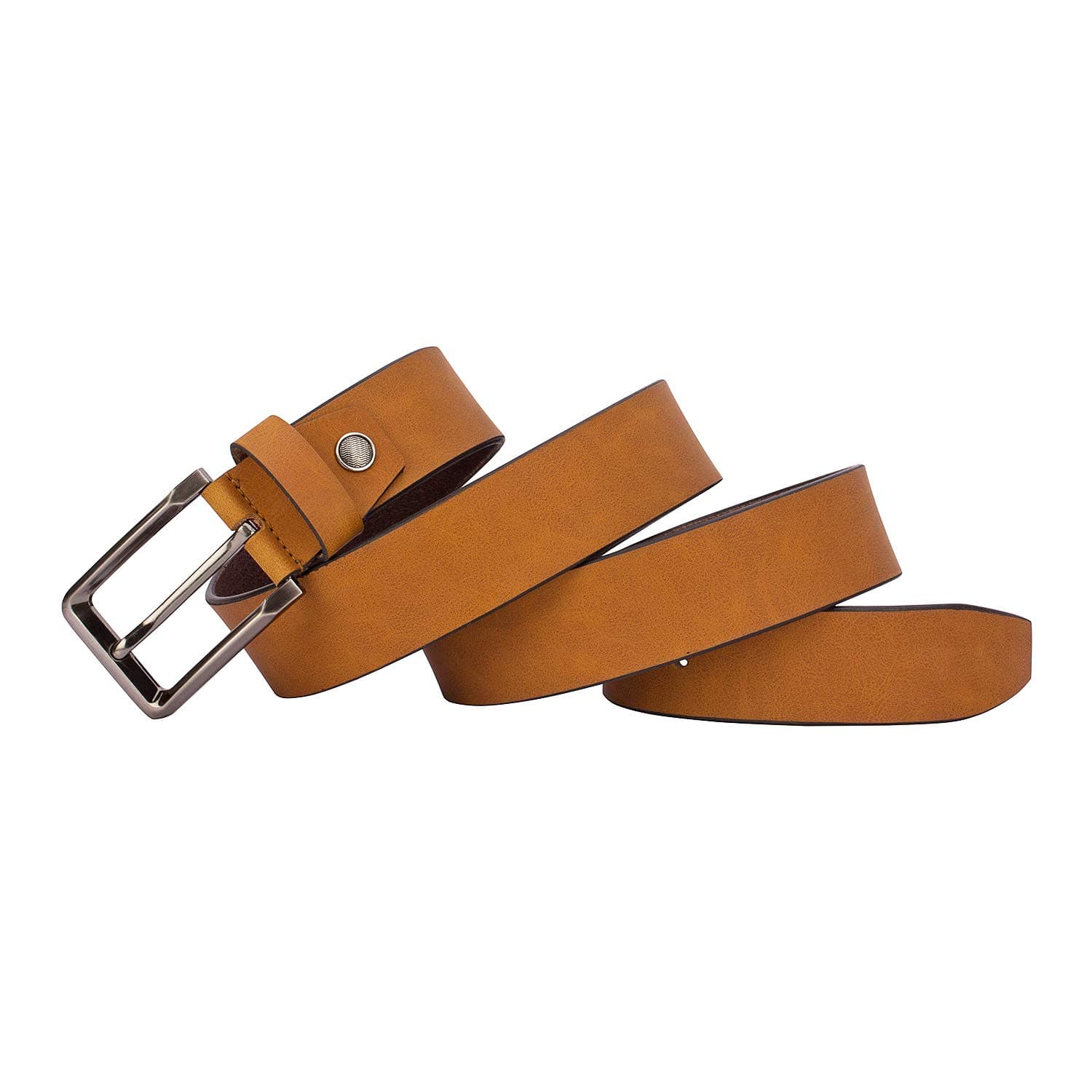 Jungler Men Casual Tan Genuine Leather Belt(Size:34)