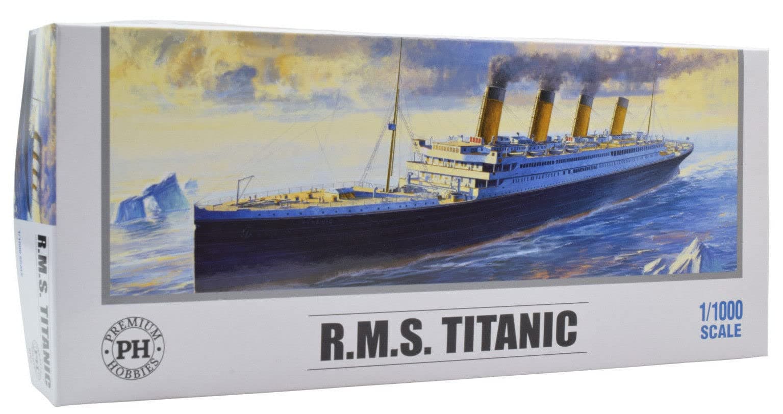 Premium Hobbies R.M.S Titanic W/Colored Parts 1:000 Plastic Model Kit 310V