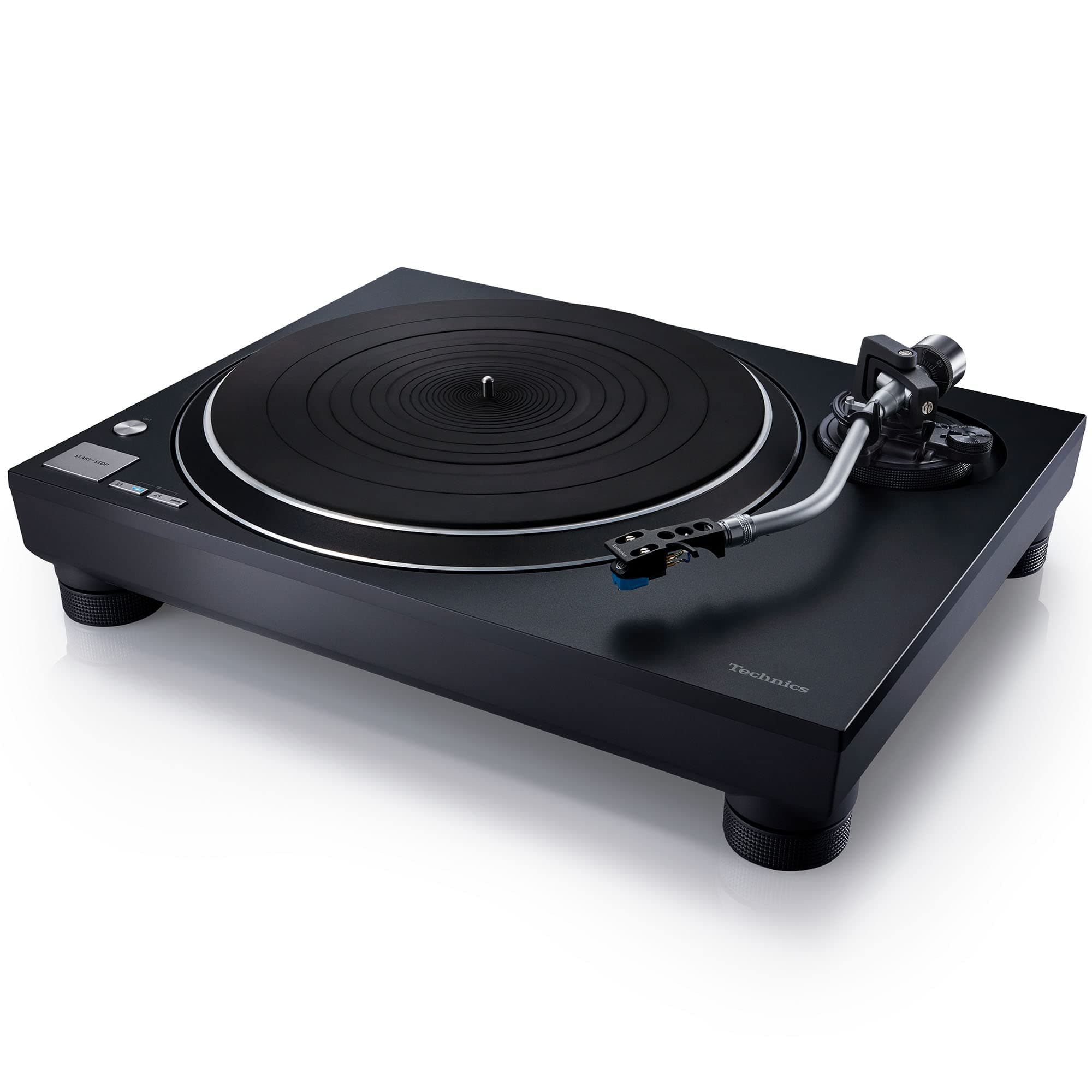 Turntable, Premium Class HiFi Record Player Coreless Direct, Stable Playback, Audiophile Grade Cartridge, Auto Lift Tone Arm, Dust Cover Included - SL-100C, Black (SL-100C-K)