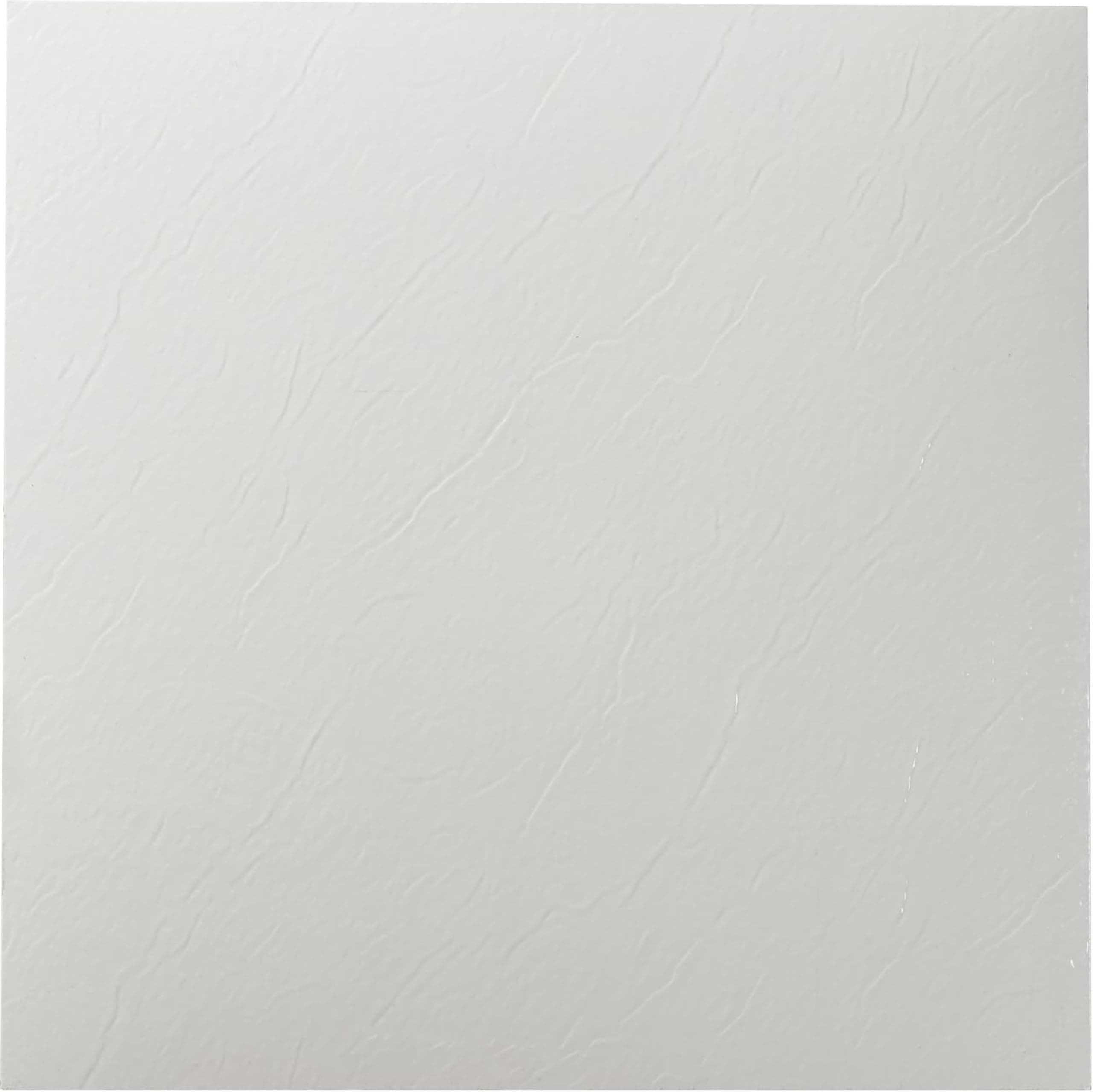 Achim Home Furnishings Ftvso10220 Nexus 12-Inch Vinyl Tile, Solid White, 20-Pack