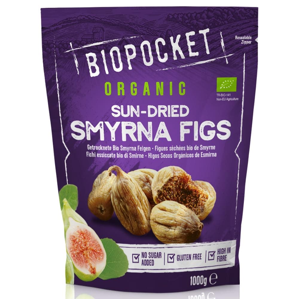 Organic Dried Smyrna Figs, 1000 g