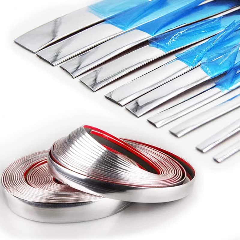 16Ft Chrome Silver Automotive Car Exterior and Interior Molding Trim Universal Bumper Window Door Body Side Decorative Strip Scratch-Proof (5/16 inch (8mm))