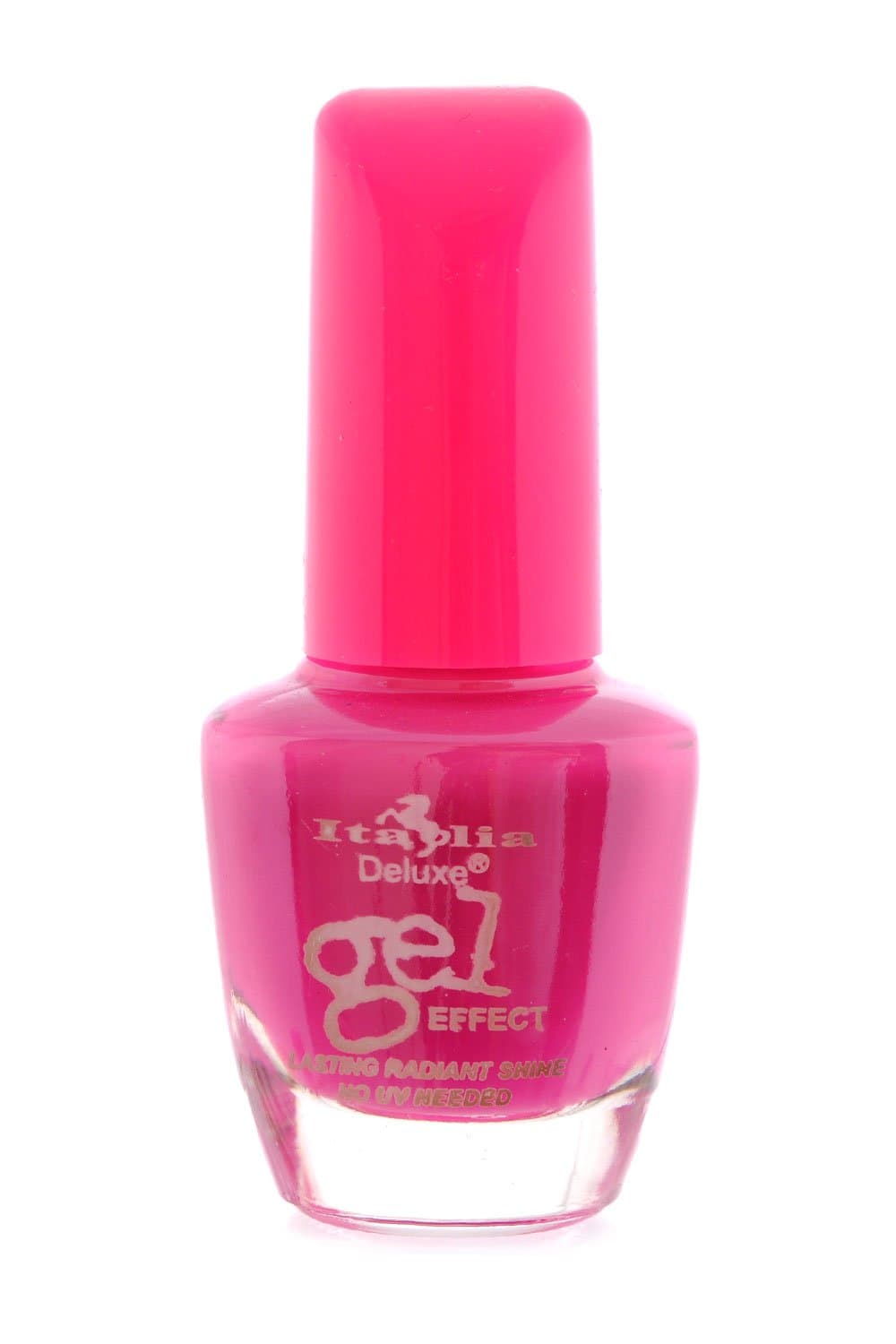 Italia Deluxe Gel Effect Nail Polish 3 pcs of color #10 / Hot Pink