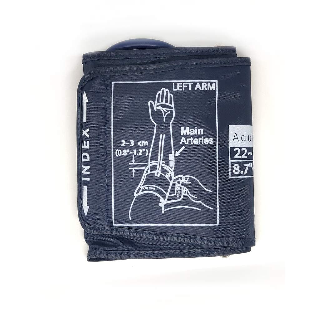 Sahyog Wellness Single Tube Extra Long XXL Size Blood Pressure Monitor Machine Arm Cuff (22-42 cm) - Compatible with All Brands (Dark Blue)