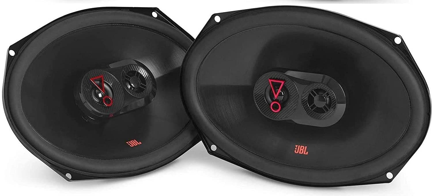 JBL Pair of Stage3 9637F 6" X 9" Three-Way Car Audio Speaker No Grill Bundle