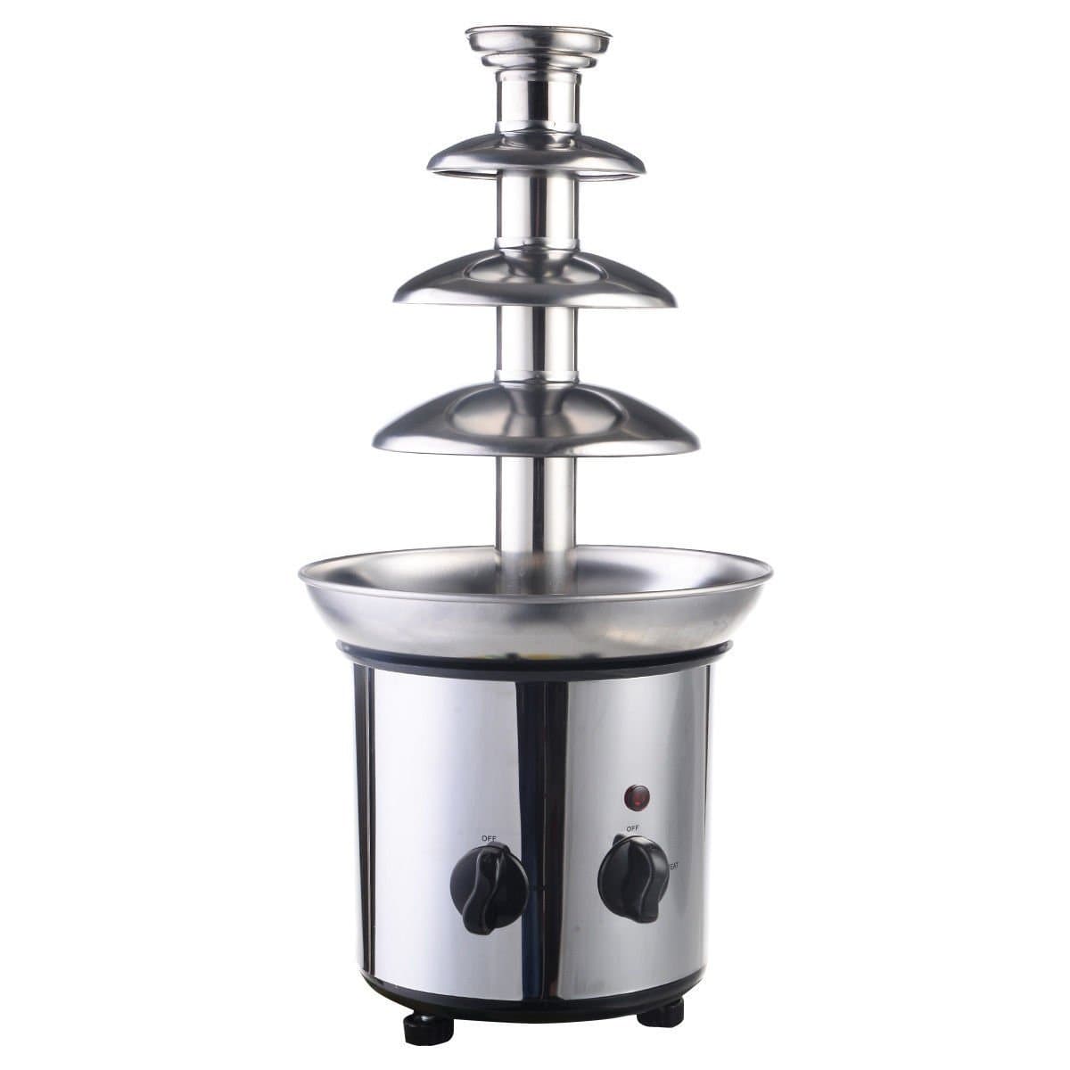 Sportstorm 4 Tiers Commercial Stainless Steel Hot Chocolate Fondue Fountain