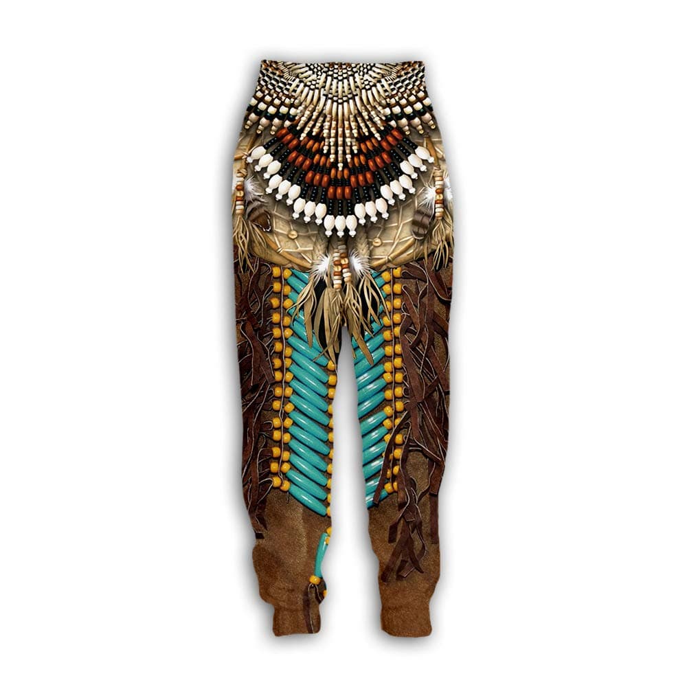 SurwinWomen Men Sport Trousers 3D American Indian Printed Training Sweatpants Casual Plus Size Unisex Joggers Parkour Long Pants with Drawstring Pockets S-5XL (Dream Catcher