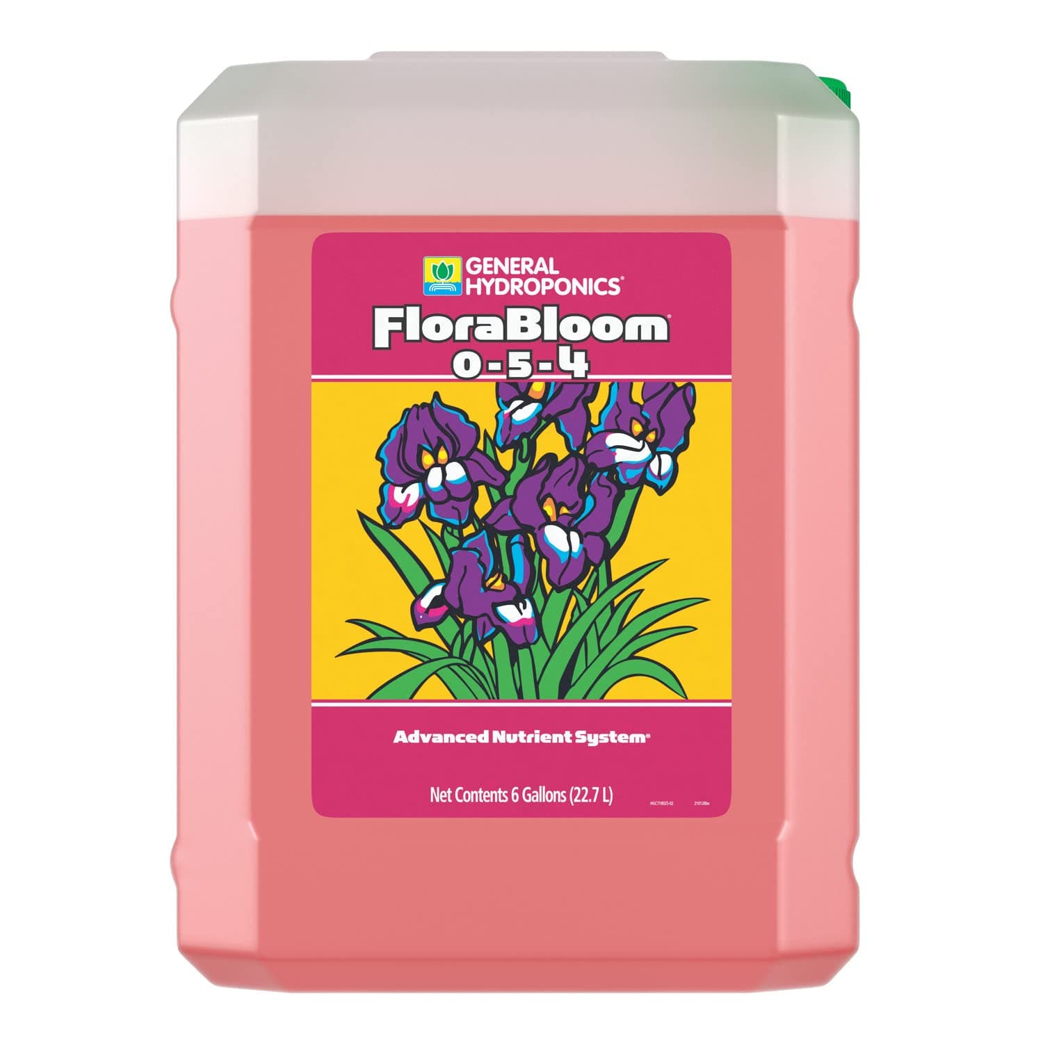 General Hydroponics FloraBloom 0-5-4 Advanced Nutrient System to Provide Nutrients for Reproductive Growth, 6 Gal.