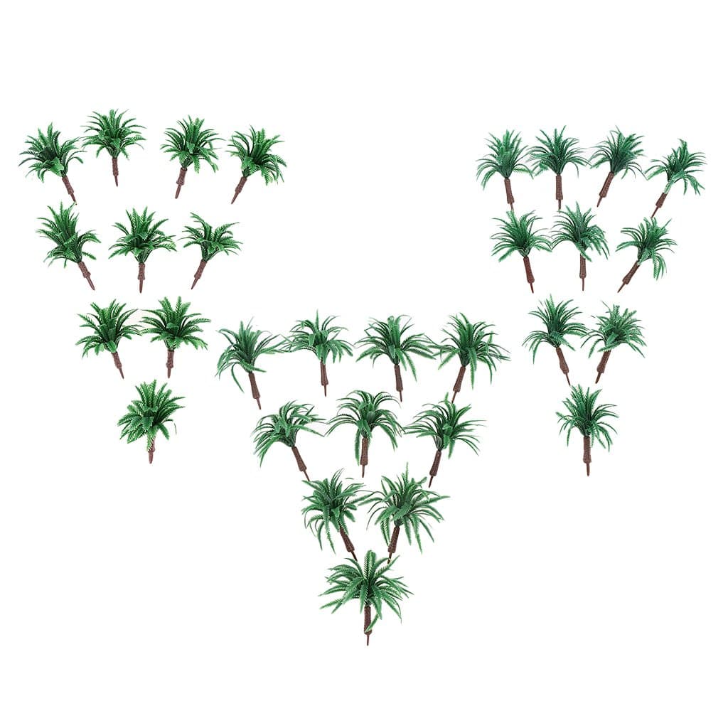 10X / Pack 4.5 Cm / 1.77 Inch Green Models Tree 1/150 N for RR Railway