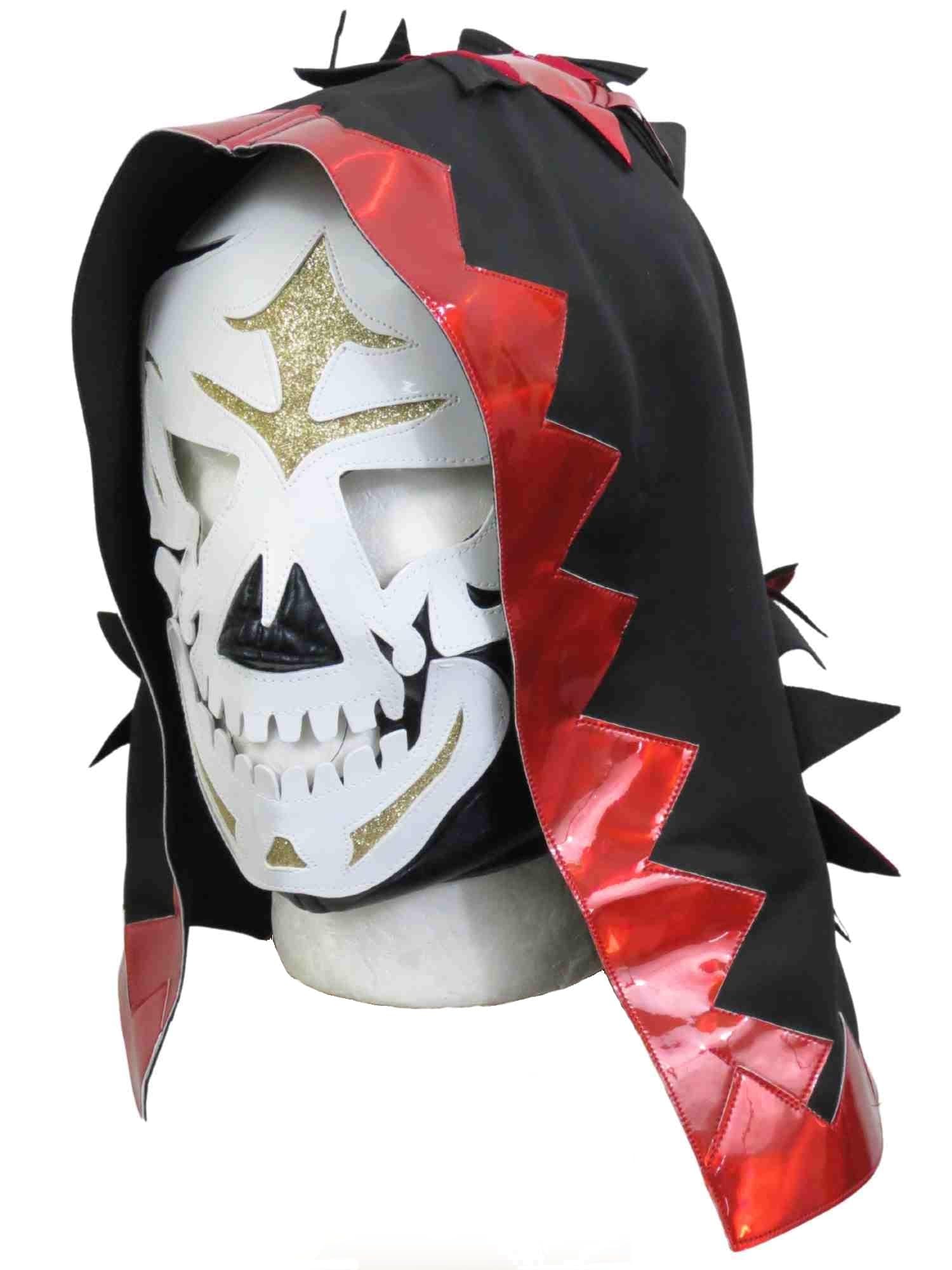 Leos Imports LA Parka Adult Lucha Libre Wrestling Mask (pro-fit) Costume Wear - Red/Black