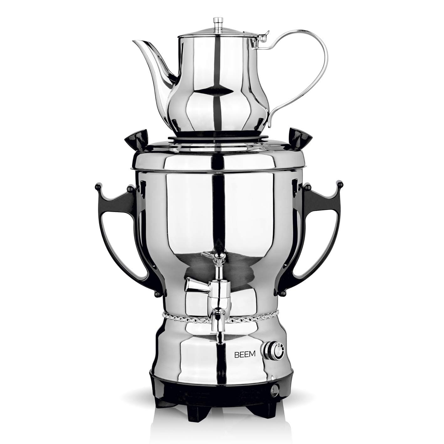 Beem 6119 Samovar 2030-3 Litre Stainless Steel, 18-10 Stainless Steel - Mirror Finish Exterior, Steenless Steel