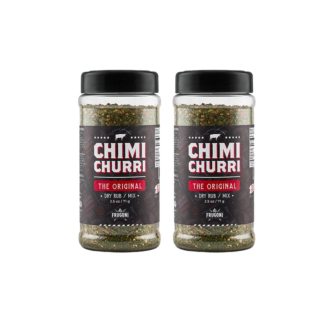 Al Frugoni- Chimichurri Combo- Original and Spicy- Rub, condiment,sauce and marinade (Chimi Churri Original, 2 Pack)