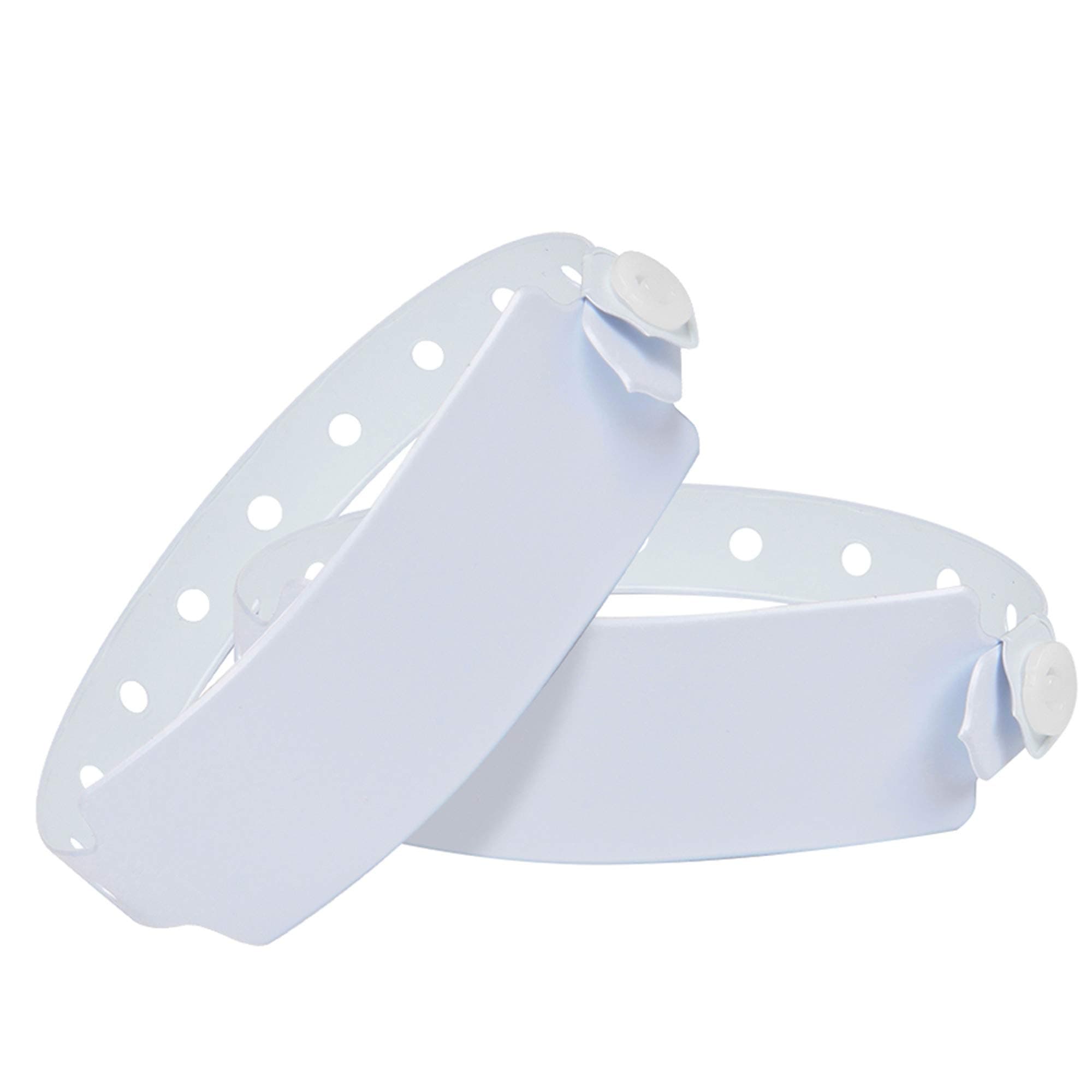 100 Pack White Hospital Wristbands Vinyl Patient Id Bands Medical Plastic Wristbands by Fivepeans