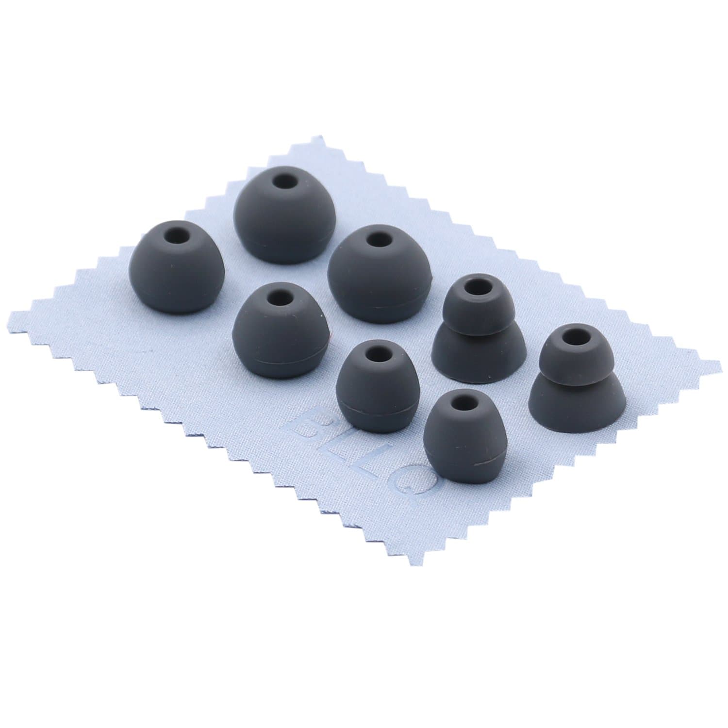 BLLQ Gray Eartips Replacement Earbuds Tip for Beats X Headphones,4 Pairs 4 Size Options Ear Tips for BeatsX-Gray