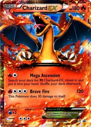 Pokemon XY Card Game Single Holo Promo Card Charizard-EX OVERSIZED by Pokemon Center