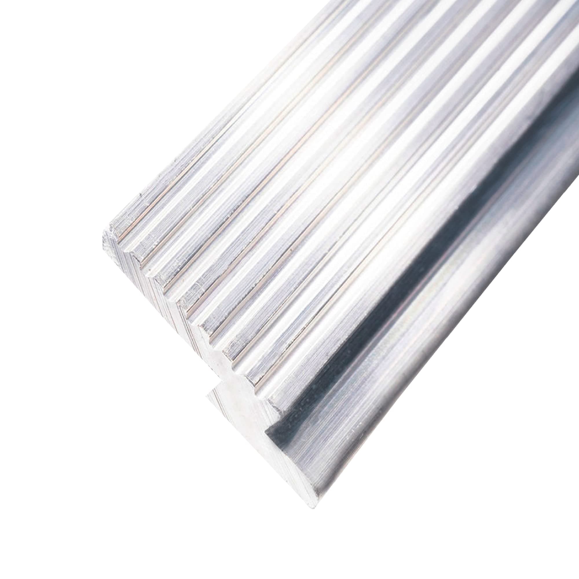 24" Pair Z-Clip 375 Panel Clips Mill Finish .250" x .375" x .219" Heavy-Duty French Cleat for Hanging, Speaker Mounts, and Wall Hardware by Orange Aluminum - Made in USA