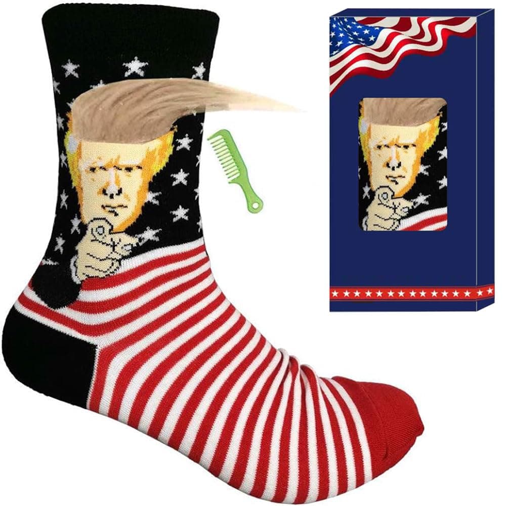 Trump Socks - Unisex Funny Gift Socks Novelty President 2024 Socks MAGA socks Gift Set