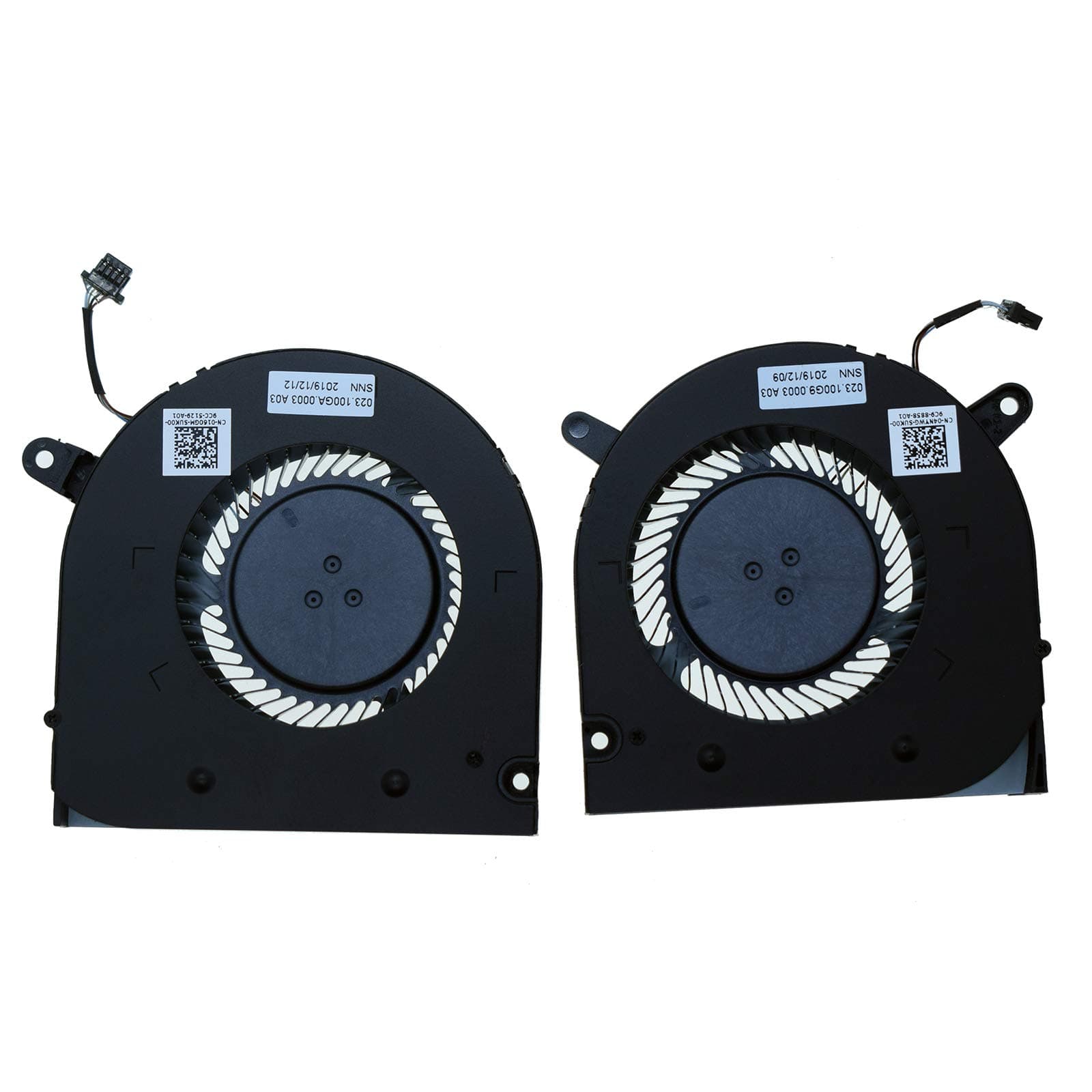 Replacement CPU and GPU Cooling Fan for De G3-3590 G3 3590 Series Laptop CN-04NYWG & CN-0160GM 023.100G9.0013