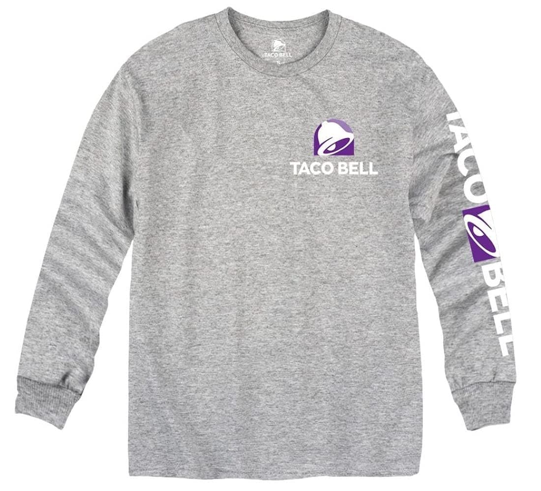 Taco Bell Horizontal Logo Long Sleeve Crew T-Shirt
