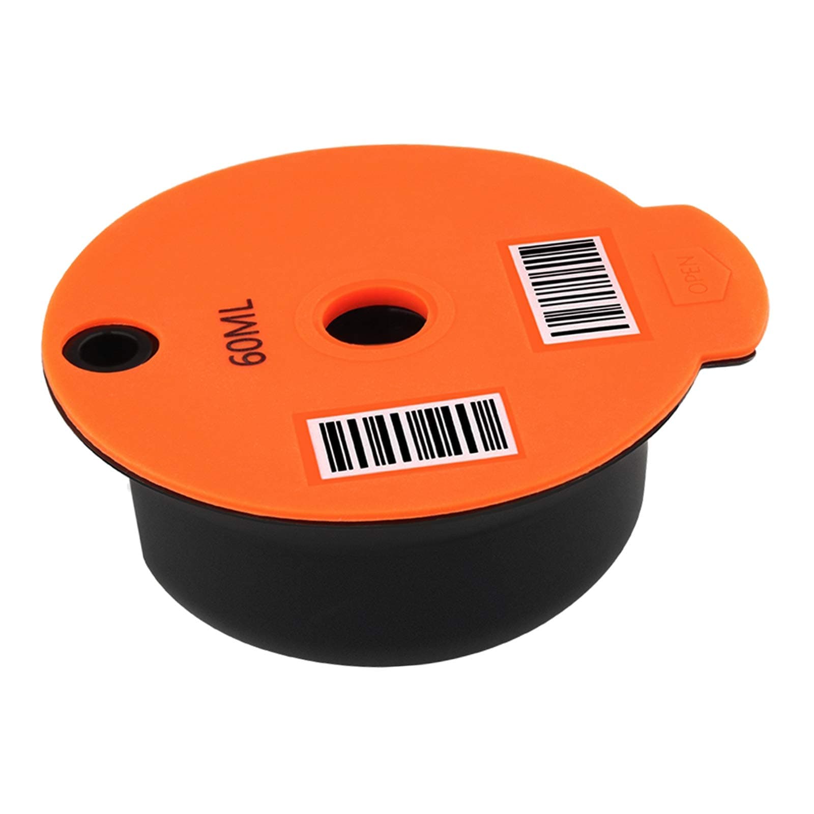 Flameer Reusable PP Coffee Capsule Pod with Slicone Lid for Bosch Tassimo Machine, Make Your Favorite Coffee - 60ml